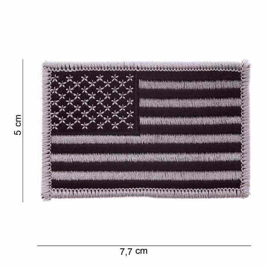 Embleem Stof Vlag Usa Zilver Darkshop