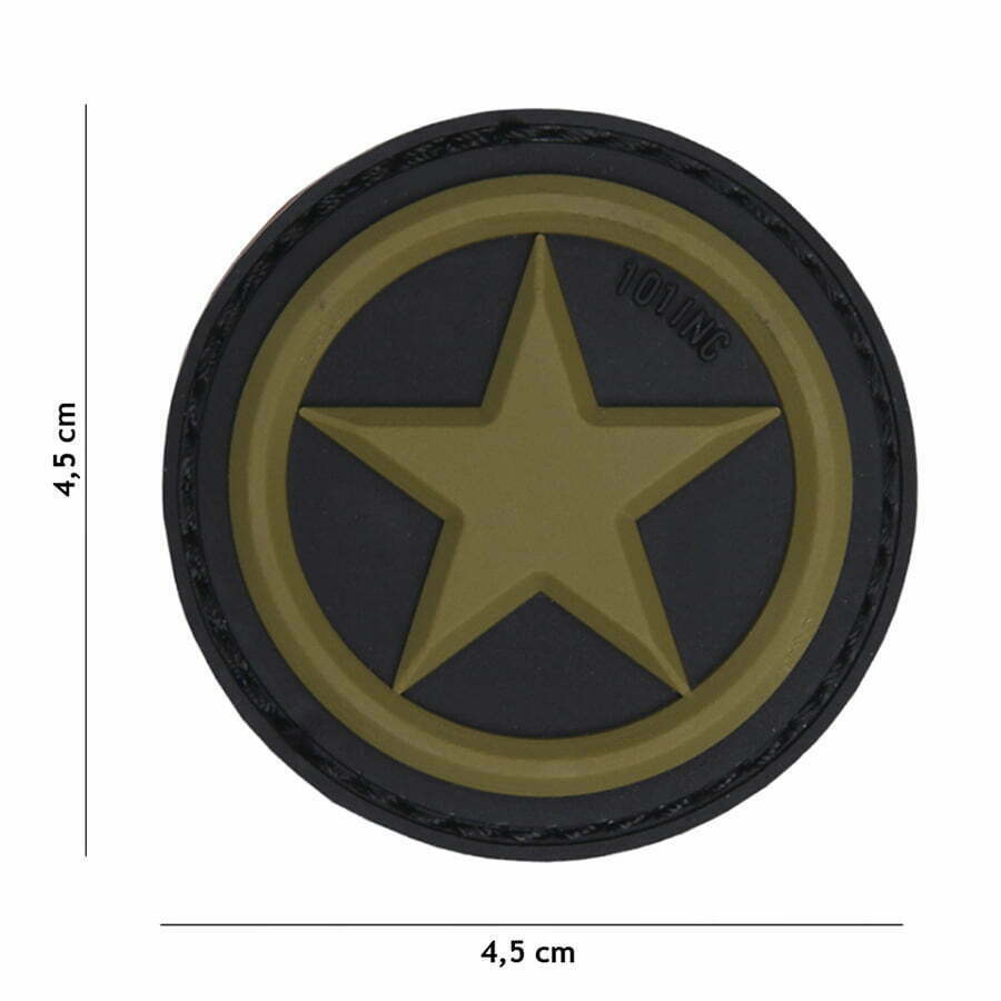 Embleem D Pvc Usa Star Groen Darkshop